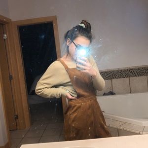 BB DAKOTA SUEDE OVERALL DRESS